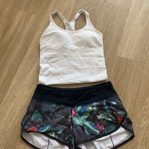 Tropical lululemon Speed Shorts